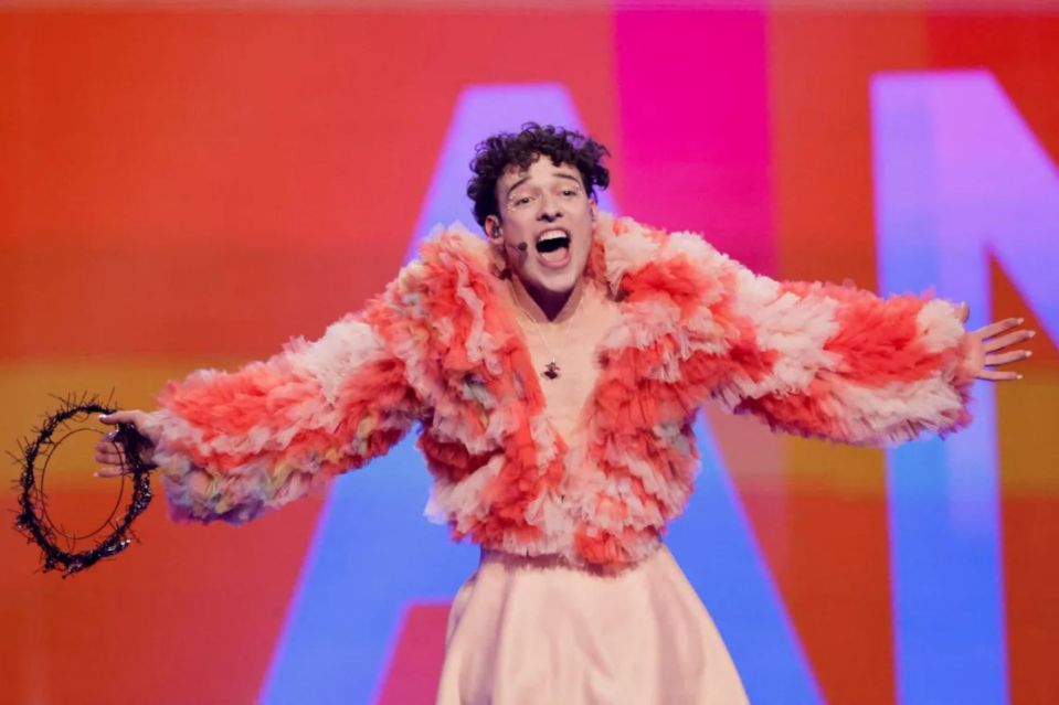 An image collage containing 1 images, Image 1 shows Nemo, representing Switzerland, wins the Eurovision Song Contest