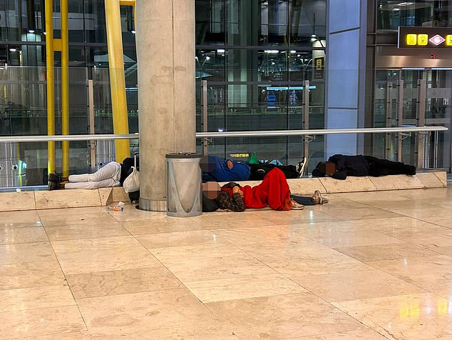 Terminal 4 is where the majority of the homeless live after they were relocated there by the authorities, having previously been spread across all of the airport¿s four terminals