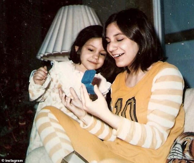 She told People that she battled croup 'a lot' as a kid, which is an infection of the upper airways that causes difficulty in breathing and a barking cough. She's seen with her sister