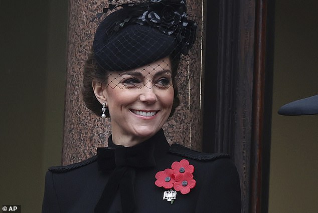 Princess Diana's favourite designer became one of Kate's, too. She is often seen in Catherine Walker, most recently at Remembrance Sunday in 2024