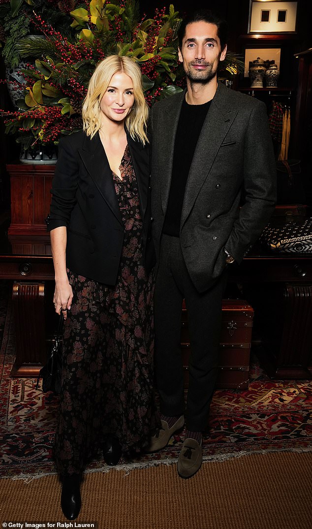 Millie Mackintosh and her husband Hugo Taylor (pictured in November) was turned away from a London Fashion Week party back in 2017 because they weren't invited