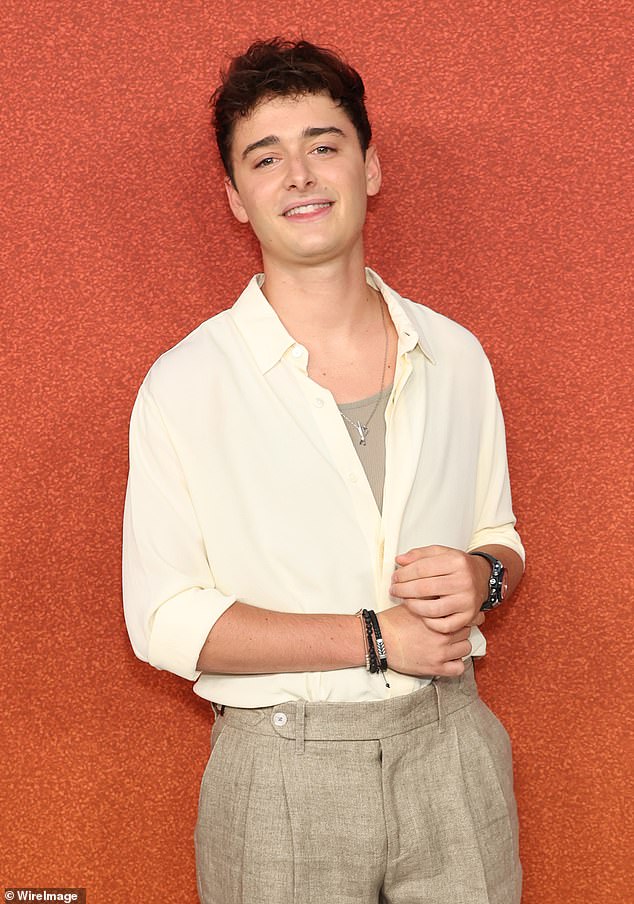 Noah Schnapp was removed from a nightclub in New York City in the early hours of Saturday morning; pictured in August 2023