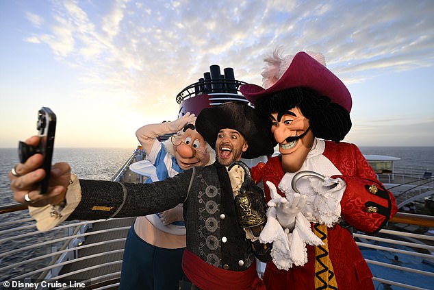 Emma says: ‘Matt fully got into the spirit of Pirate Night and did a full-on pirate costume. He looked better than Captain Hook, and seeing him have fun always makes me have fun'