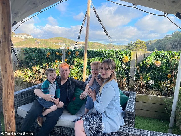 Terri-Anne had bought the car as a dependable runabout, believing Volvo had a reputation for reliability (pictured with her family)