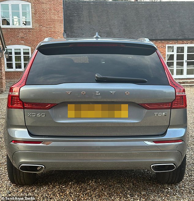Volvo hybrid models are identifiable by a 'T8' designation (pictured: Terri-Anne Smith's XC60 T8)
