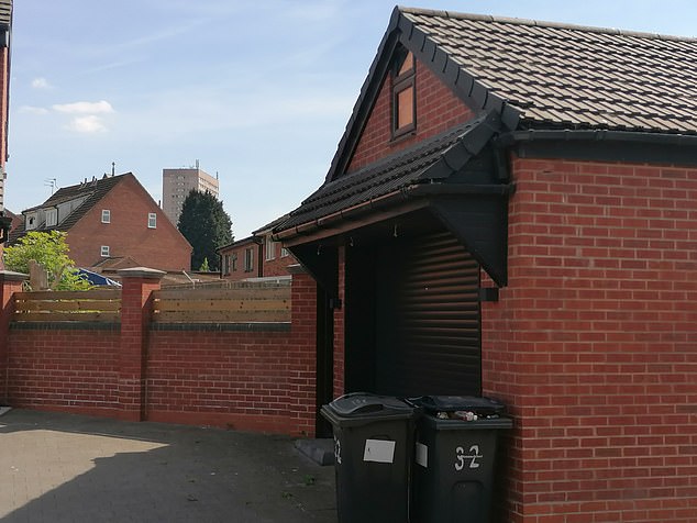 The building still has a second storey with a window to the front of the structure