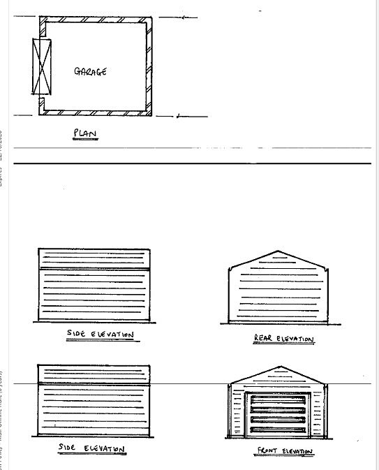 The original plans submitted to Birmingham City Council appeared to show a traditional garage being constructed