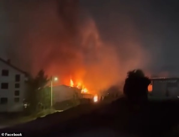 Huge flames engulf the Pulse nightclub in Kocani, North Macedonia, in the early hours of March 16