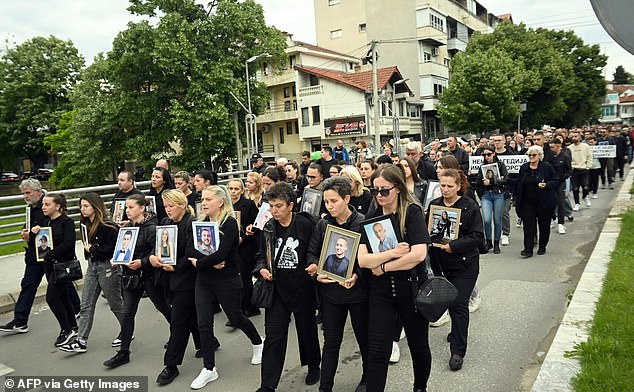 The march in Kocani on May 17, 2025, two months after the original tragedy unfolded, is taking place under the motto 'The system kills'