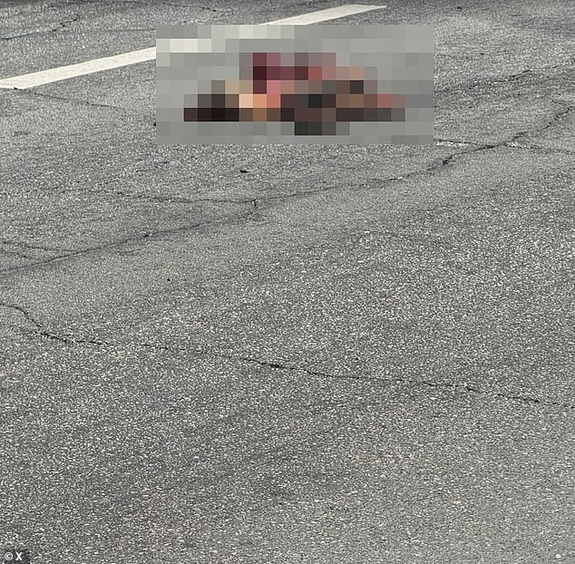 Graphic images from the scene appear to show at least one set of charred human remains