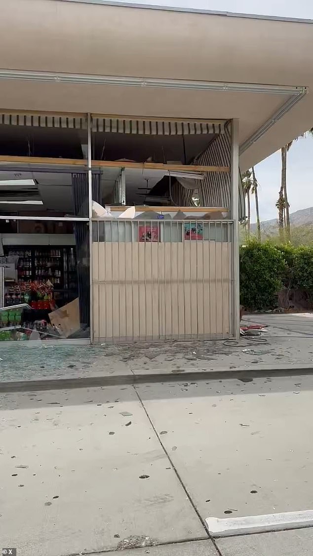 Multiple witnesses reported hearing a loud boom, and dramatic videos shared on social media show the explosion shattered the windows of a nearby liquor store