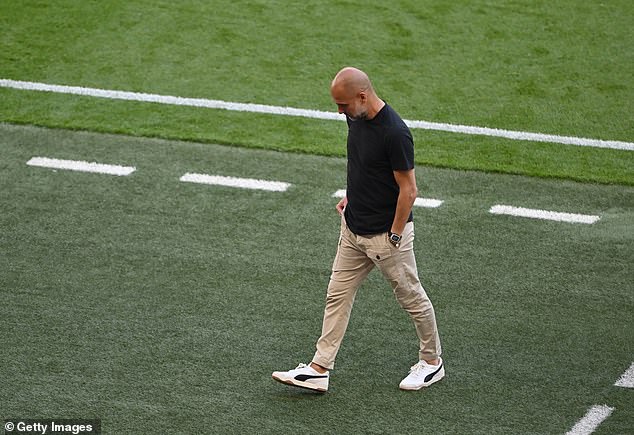 The Man City boss saw his side suffer a shock 1-0 defeat at Wembley to Crystal Palace