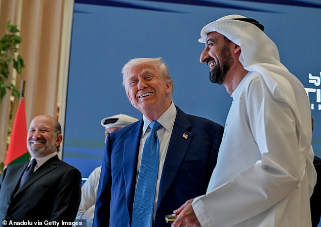 The trip allowed for Trump to play the role he on The Apprentice - America's businessman. On Friday morning he remarked: 'I'm just thinking - we have a president of the United States doing the selling. You think Biden would be doing this? I don't think so'