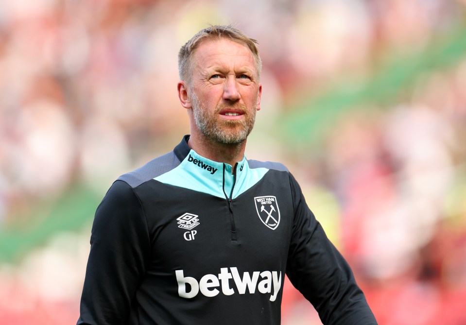 Graham Potter, manager of West Ham United.