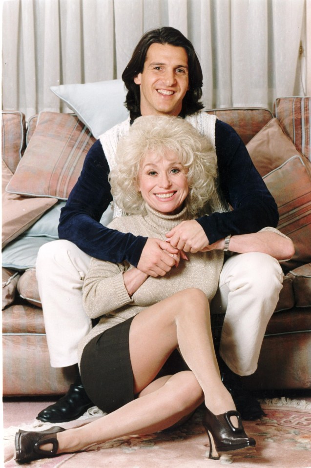 Barbara Windsor and Scott Harvey relaxing at home.
