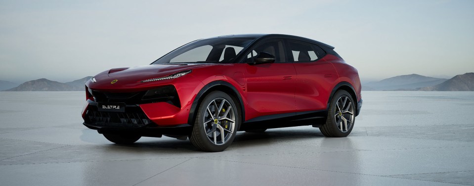 Red Lotus Electre SUV.