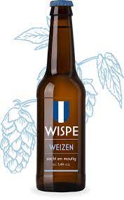 Wispe Weizen beer bottle.