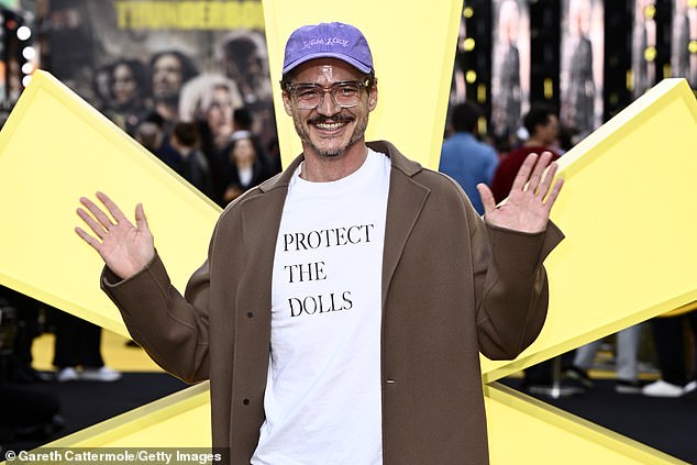 Boy George was responding to a tweet criticising Pedro Pascal. The actor (above) has been unequivocal in his support for transgender people (seen in the viral 'Protect the Dolls' t-shirt sold in support of trans rights)