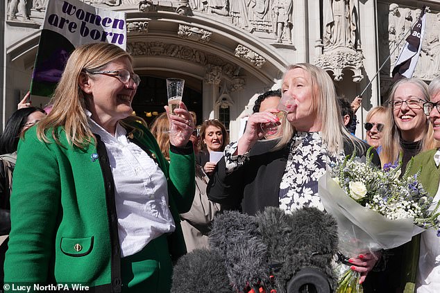 The Supreme Court ruling on April 17 was brought about following an appeal by For Women Scotland (above). Judges were keen to stress that the ruling was not to be seen as a 'triumph'