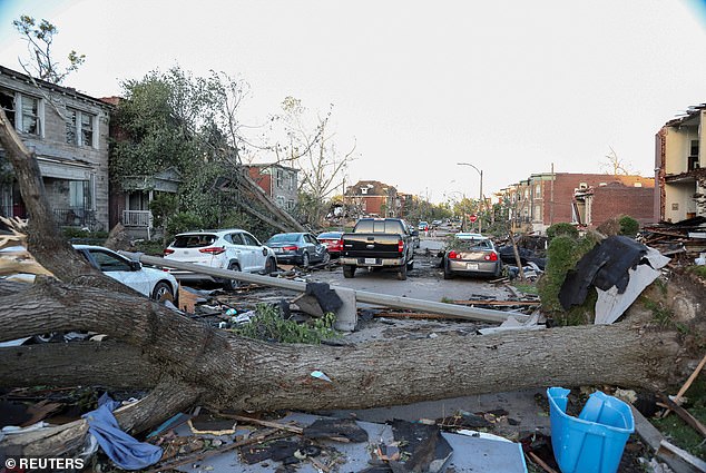 In Missouri, at least seven people have been confirmed dead while authorities continue to search for any survivors trapped inside buildings following severe weather