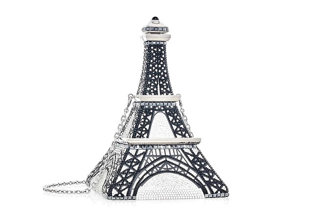 On her hen do Ms Sanchez, 55, opted for a £4,500 crystal-encrusted Eiffel Tower bag – in-keeping with the backdrop of her get-together in Paris