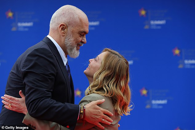 Italian prime minister Giorgia Meloni who ¿ as we saw last week from the reaction of Albanian prime minister Edi Rama ¿ can bring grown men to their knees