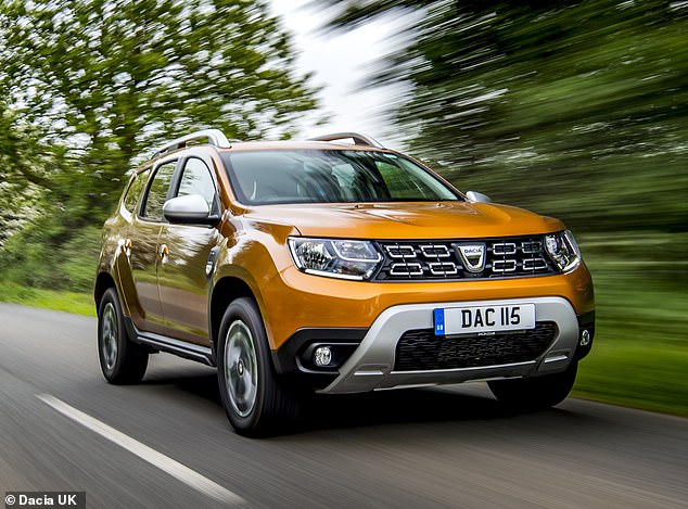 Auto Trader's data for April shows buyers are snapping up the average second-hand diesel model in27 days. The model on sale for the shortest time before a buyer is found is 5-10-year-old Dacia Dusters (pictured), which are bought on average within 18 days of being advertised