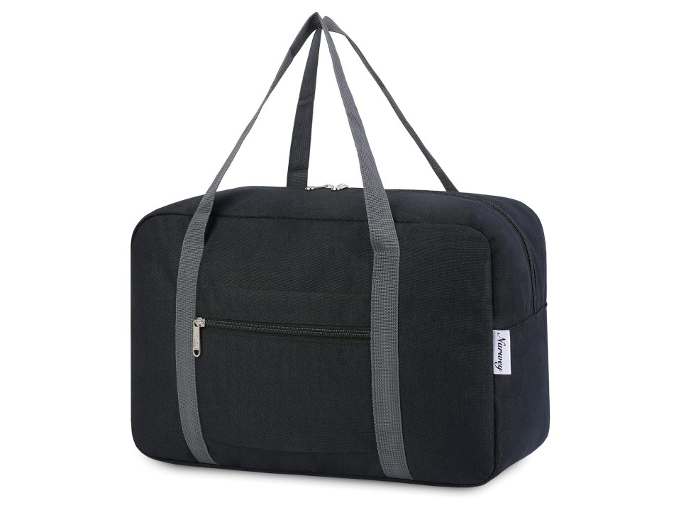 Black Narwey travel duffel bag.