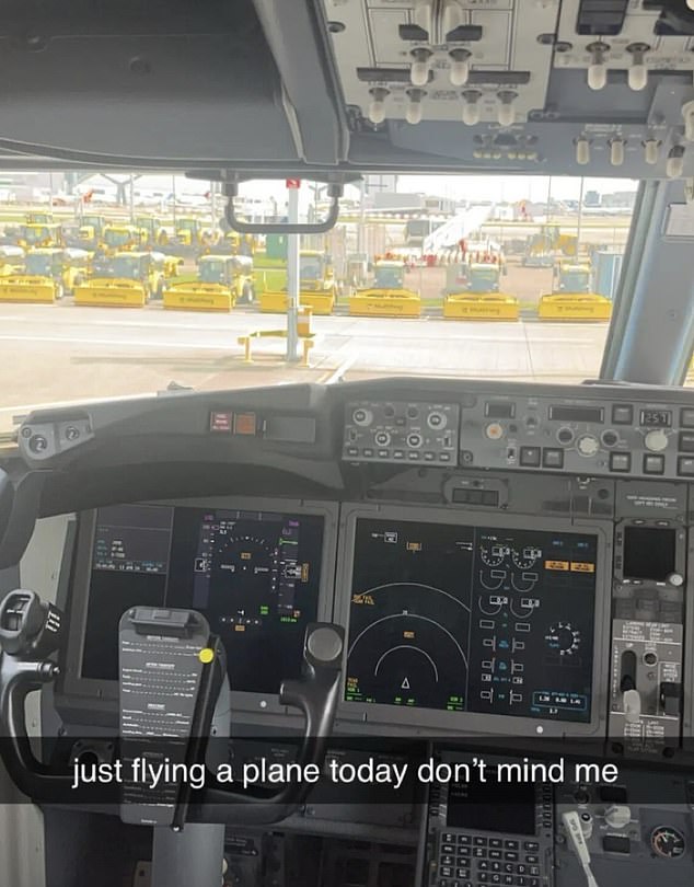 Images posted on her social media even show the cockpit of one of the planes she worked on