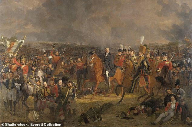 Landmark British victories such as those at Waterloo and Trafalgar go largely untaught ¿ with as few as one in ten pupils learning about them. Pictured: The Battle of Waterloo, a 1824 painting by Dutch artist Jan Willem Pieneman