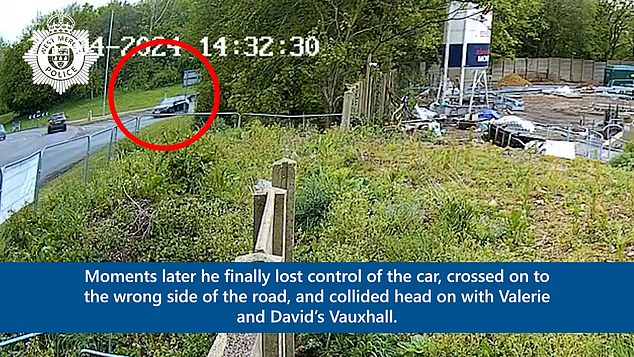 The video details how Ali was driving recklessly before he collided head on with Valerie and David
