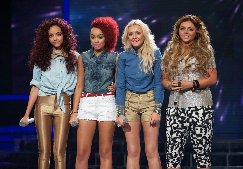 Photo of Little Mix on The X Factor.