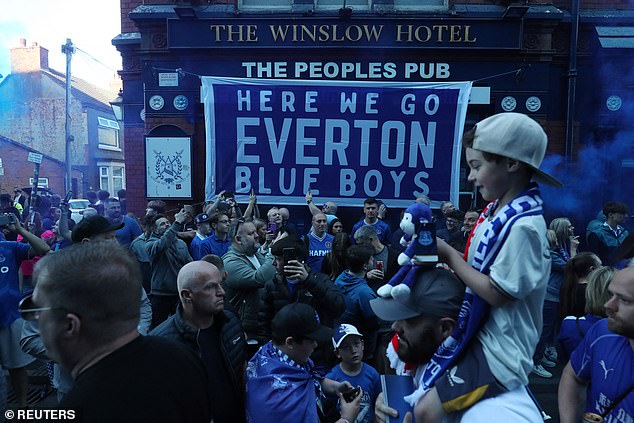 Fans took to local pubs a stunning three and a half hours before kick-off against Southampton