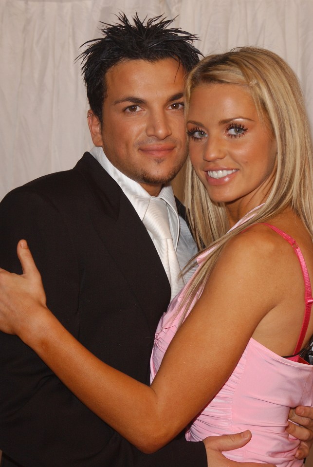 Peter Andre and Jordan at the filming of Hell's Kitchen.