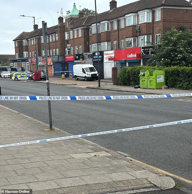 Officers were called to reports of an altercation in Kingsbury Road in Kingsbury, northwest London , at 3.31am on Sunday
