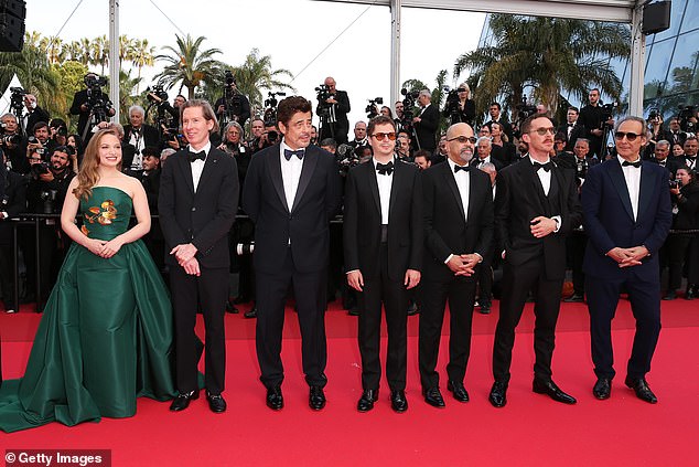 Mia Threapleton, Wes Anderson, Benicio del Toro, Michael Cera, Yusr Feature Jury Member, Abu Bakr Shawky, Jeffrey Wright, Benedict Cumberbatch and Alexandre Desplat