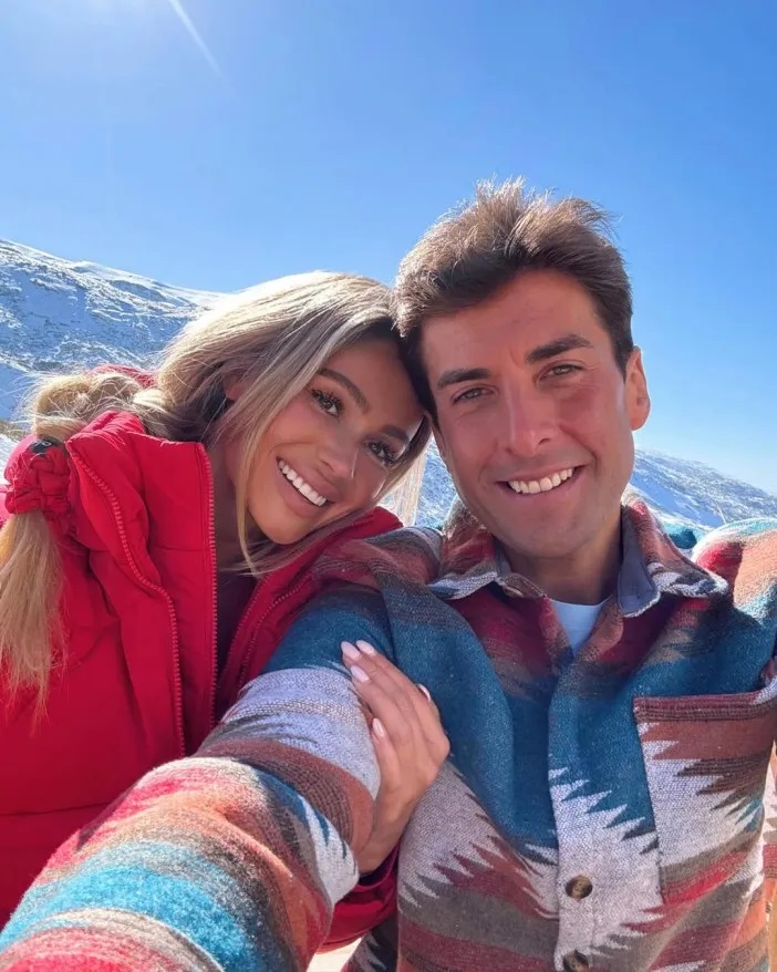 James Argent and Nicoline Artursson in a selfie.