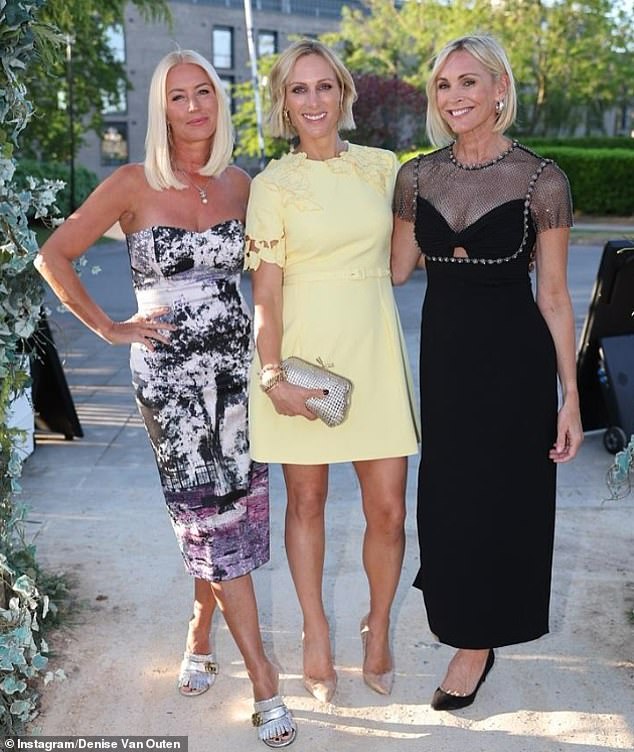 While no members of the British Royal Family have been appeared on Strictly, this could be a first if Princess Anne's daughter was asked to partake. Pictured with actress Denise van Outen and presenter Jenni Falconer at a fundraising gala in a photo posted by Denise on Instagram