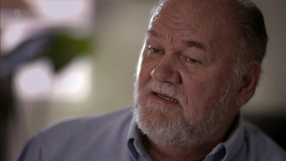 Thomas Markle in a documentary discussing his daughter Meghan Markle.