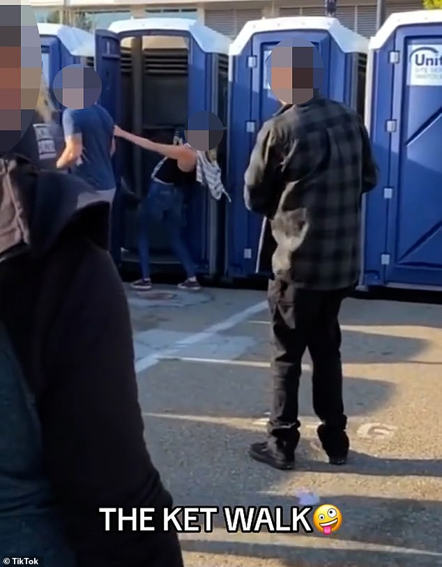 Social media users regularly make light of its impacts - with a trend for videos showing users in 'k-holes' (the disassociate state associated with heavy usage). This clip showed a man wobbling on his feet in what was branded a 'ket walk'