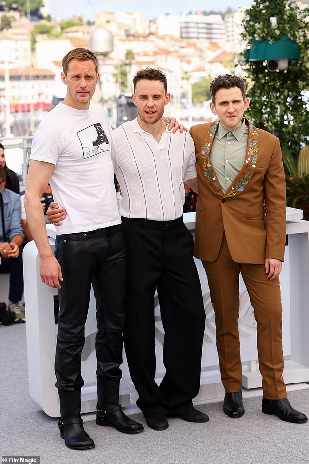 Alexander Skarsgard, Harry Lighton and Harry Melling at the Cannes photocall