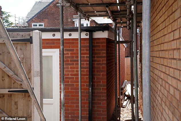 Neighbours said they regularly wake up to noise with workmen sometimes at it from 8am on a Sunday (Pictured the new gym)