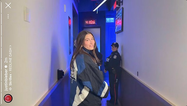 The pop star and his model/designer wife Hailey were on hand at Scotiabank Arena in Toronto for Sunday's seventh game of the NHL playoff series between the Maple Leafs and Florida Panthers
