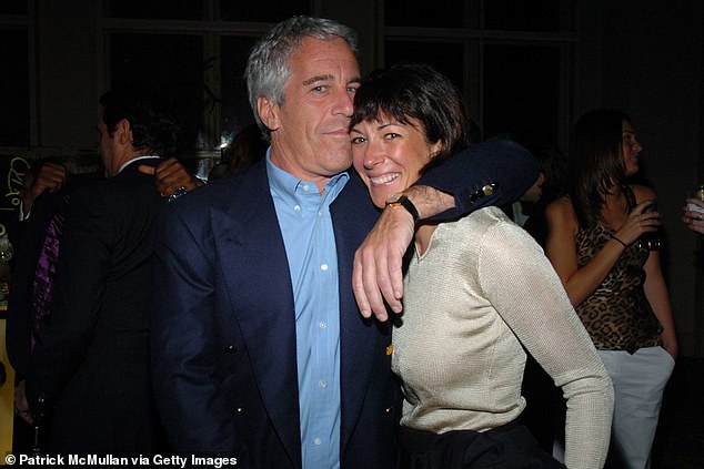 Among the released documents was a contact list that was reportedly compiled by Maxwell (pictured right with Epstein in 2005)