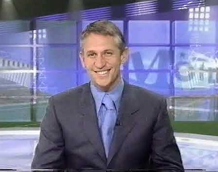 Footballer turned presenter Gary Lineker on Match of the Day in 1999 - his first season in the role he held for 25 years