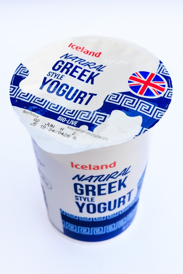 The best Iceland dupes with Lynsey Hope, photographed by Oliver Dixon for Sun Features - 09 May 2025.Photo shows Greek yoghurt