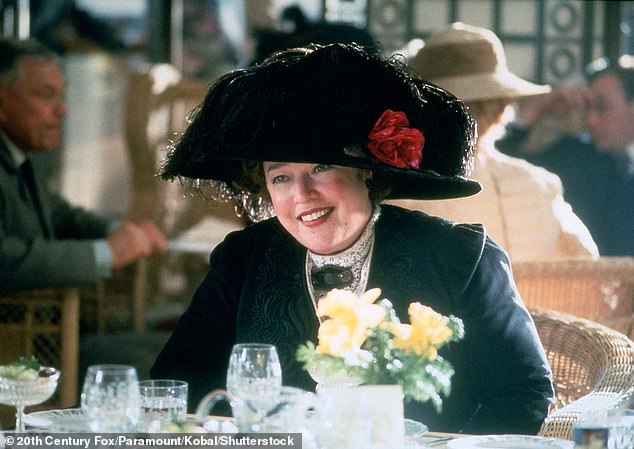 She was born Margaret Tobin on July 18 1867 near the Mississippi River in Hannibal, Missouri and reportedly left school at age 13 (Pictured: Kathy Bates as Margaret Brown in the Titanic)