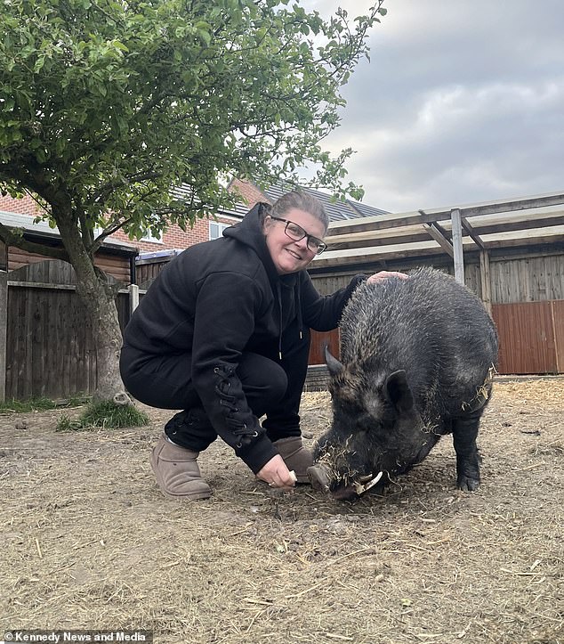 After going away for a few days last month, Michelle claims a neighbour began 'shouting at her' through the fence, branding Jack 'noisy and smelly'