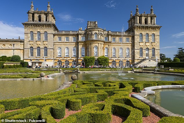 The toilet, which weighed 98kg fully plumbed in, was snatched in a dramatic five-minute raid on Blenheim Palace (pictured) shortly before 5am on September 14, 2019