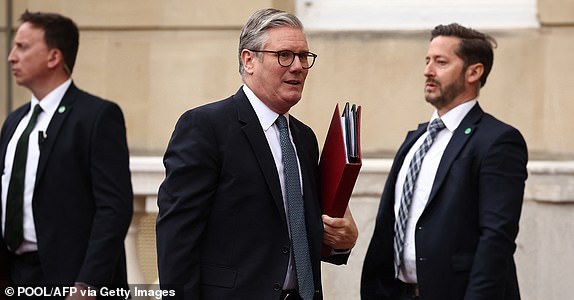 Britain's Prime Minister Keir Starmer arrives to attend the UK-EU Summit at Lancaster House in London on May 19, 2025. UK Prime Minister Keir Starmer hosts European Union chiefs on Monday for a landmark summit designed to usher in a closer relationship between Britain and the bloc, five years after Brexit. (Photo by HENRY NICHOLLS / POOL / AFP) (Photo by HENRY NICHOLLS/POOL/AFP via Getty Images)
